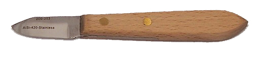 200-203 - #6 plaster knife, oak handle $5.00