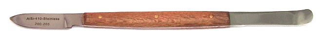 200-205 - 7" plaster and wax knife, #13 rose wood $3.50